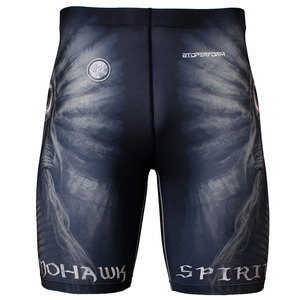 MOHAWK SPIRIT -Black [FY-302K] Full graphic compression shorts