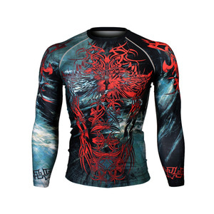 METAL TRIBAL [FX-153] Full graphic compression long sleeve shirt